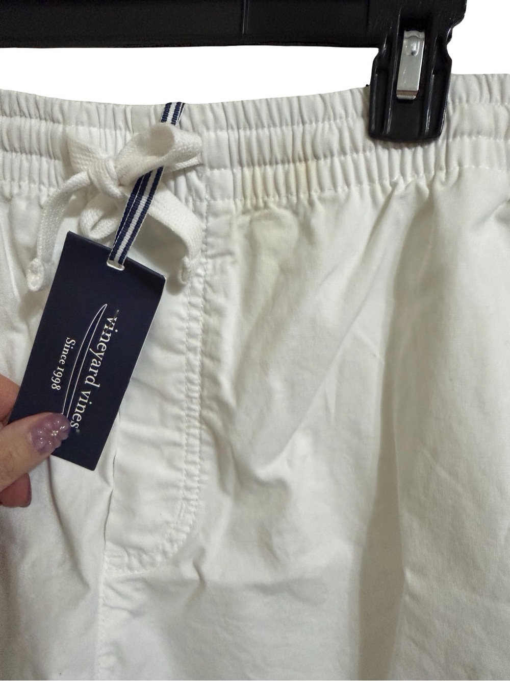 Vineyard Vines Women’s White Surfside Pull-On Shorts Sz Large NWT - Picture 4 of 4